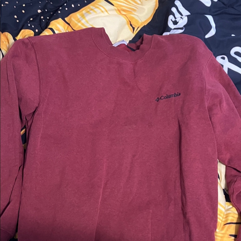 Columbia Men's Burgundy Crewneck Sweater